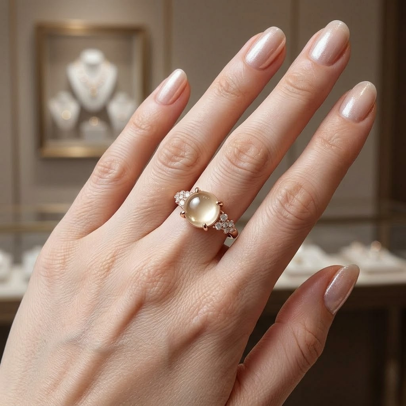 Moonstone Ring Woman