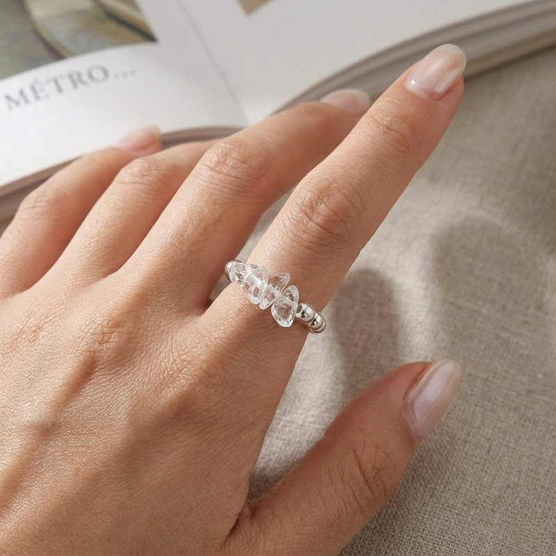 Lrregular Crystal Ring
