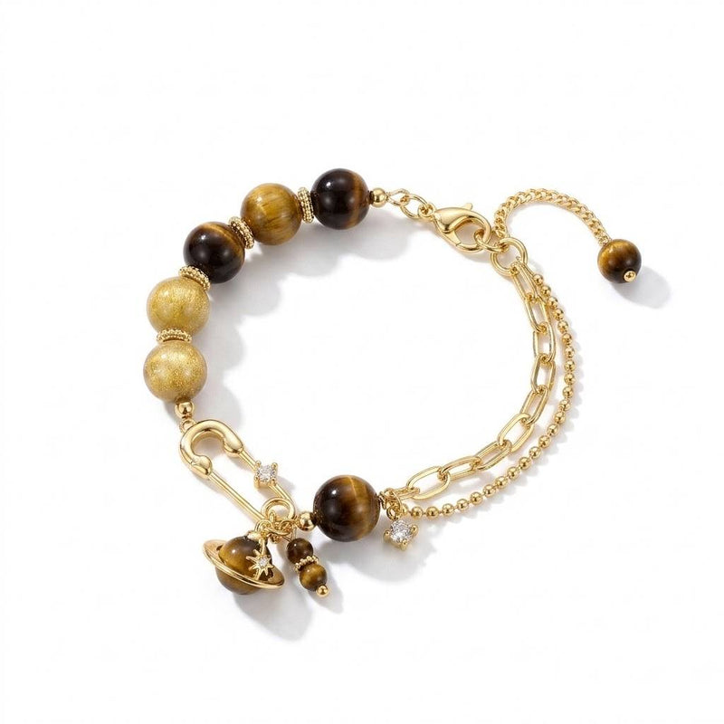 Galaxy Cascade Tiger Eye Bracelet